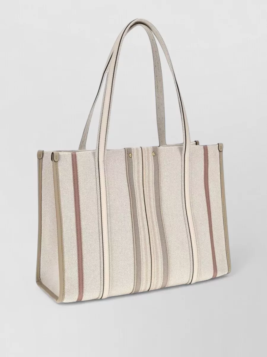 Chloé Woody Small Canvas Beach Bag