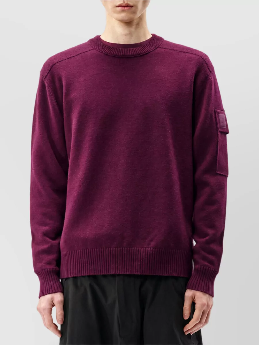 C.p. Company Wool Ribbed Crewneck Sweater