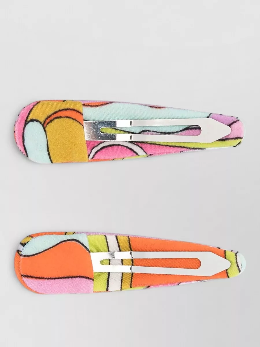 Pucci Printed Hair Clip Set