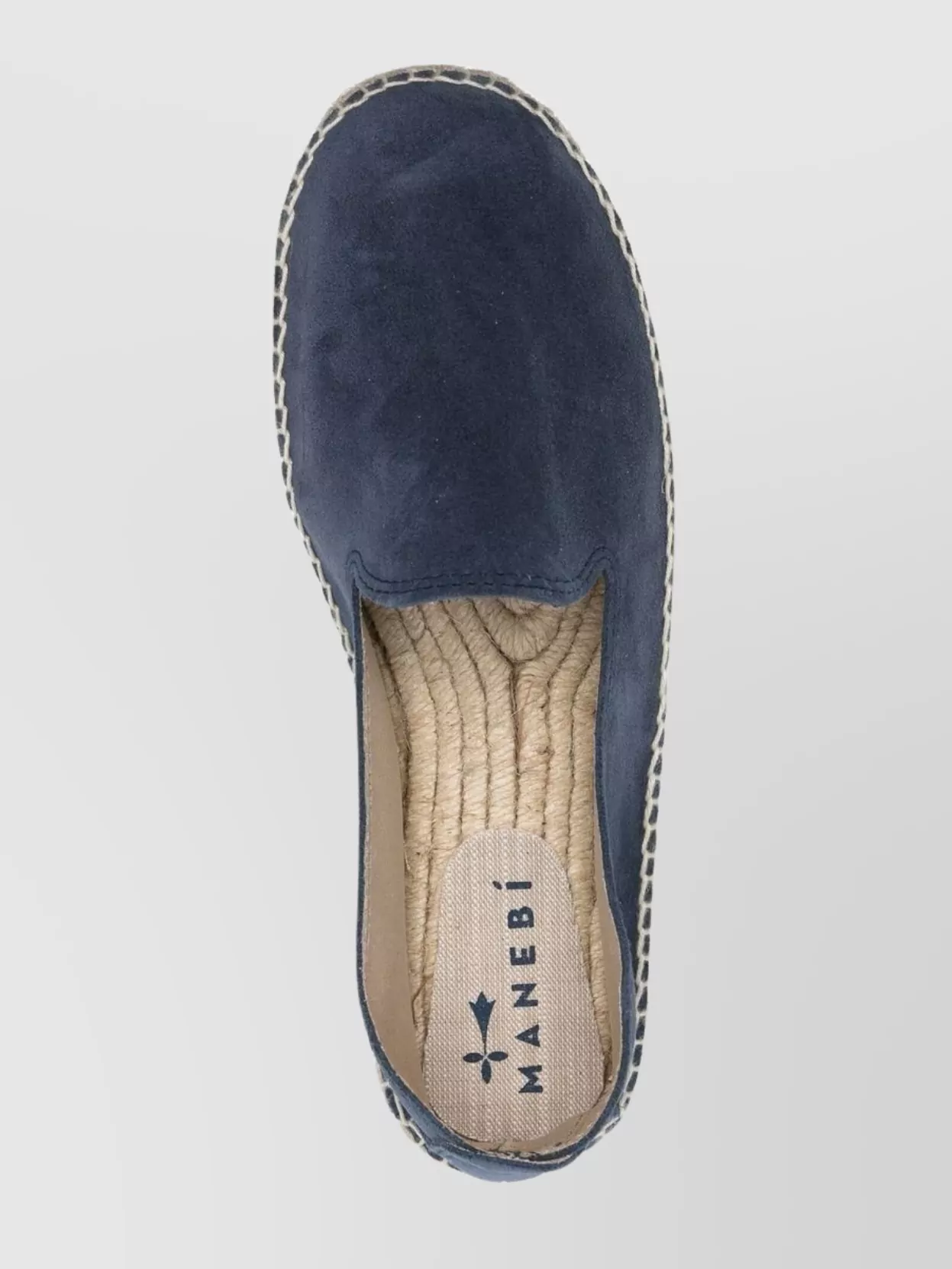 Manebi Hamptons Suede Stitch Detailing Espadrilles