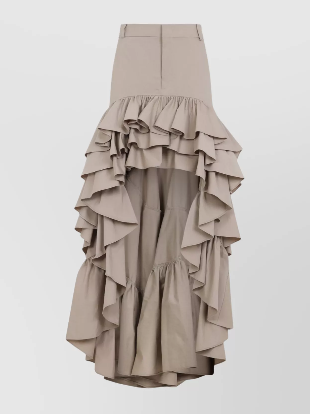 Moschino Skirt With Asymmetrical Ruffled High-low Hem In Pink