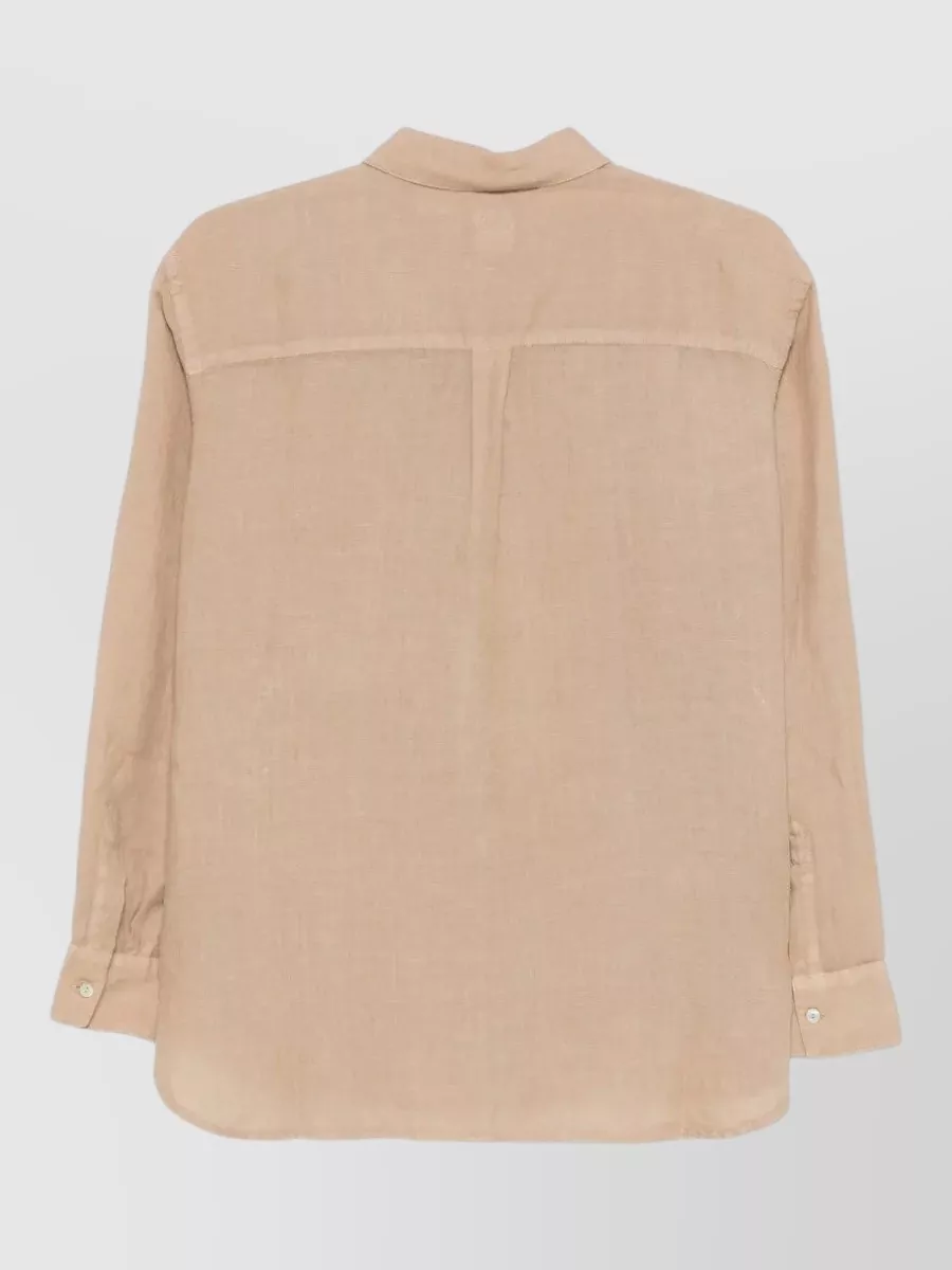 120% Lino Linen Long-Sleeve Shirt