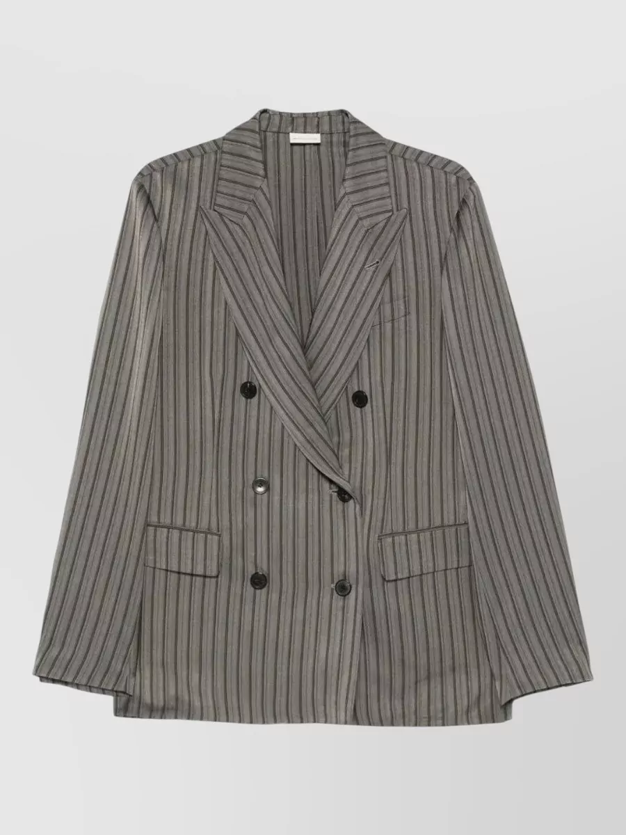 Dries Van Noten viscose double-breasted blazer