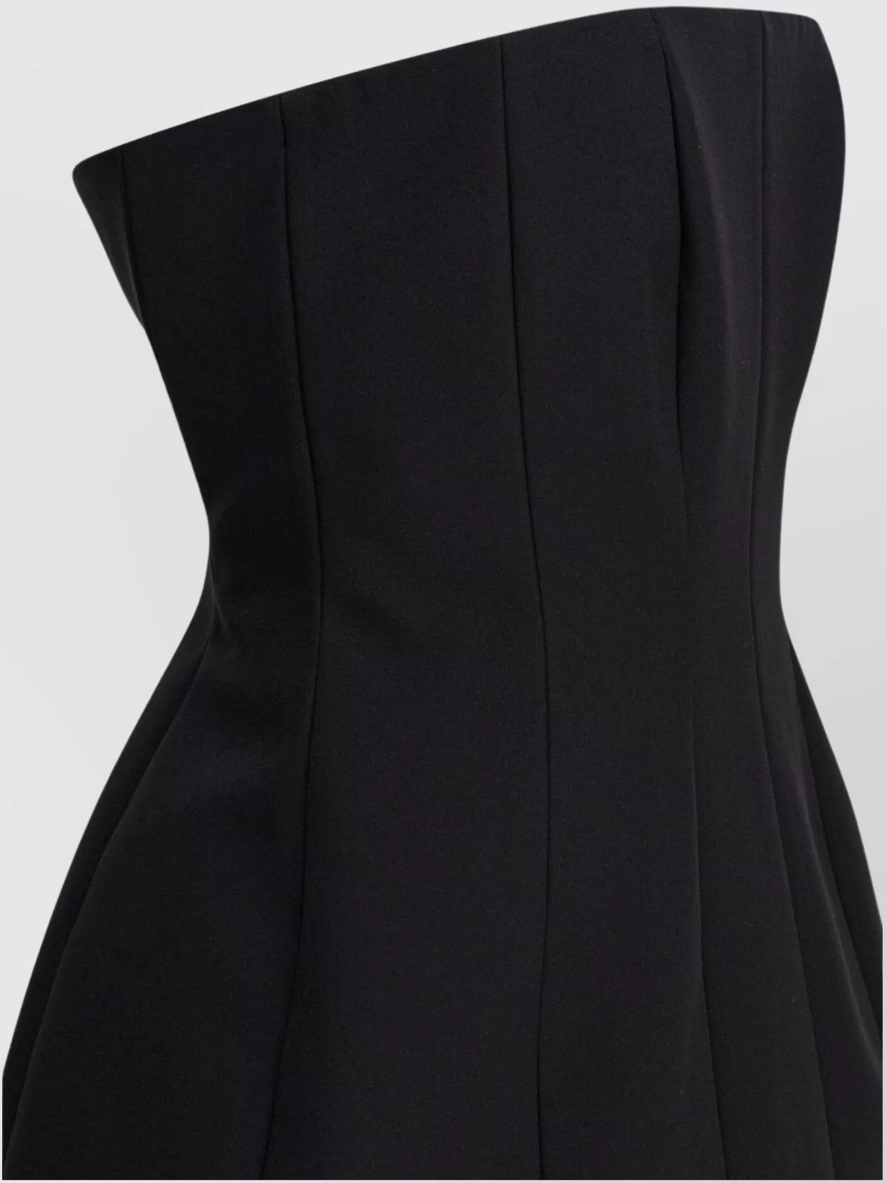 Max Mara Flared Silhouette Seam Detailing Strapless Design