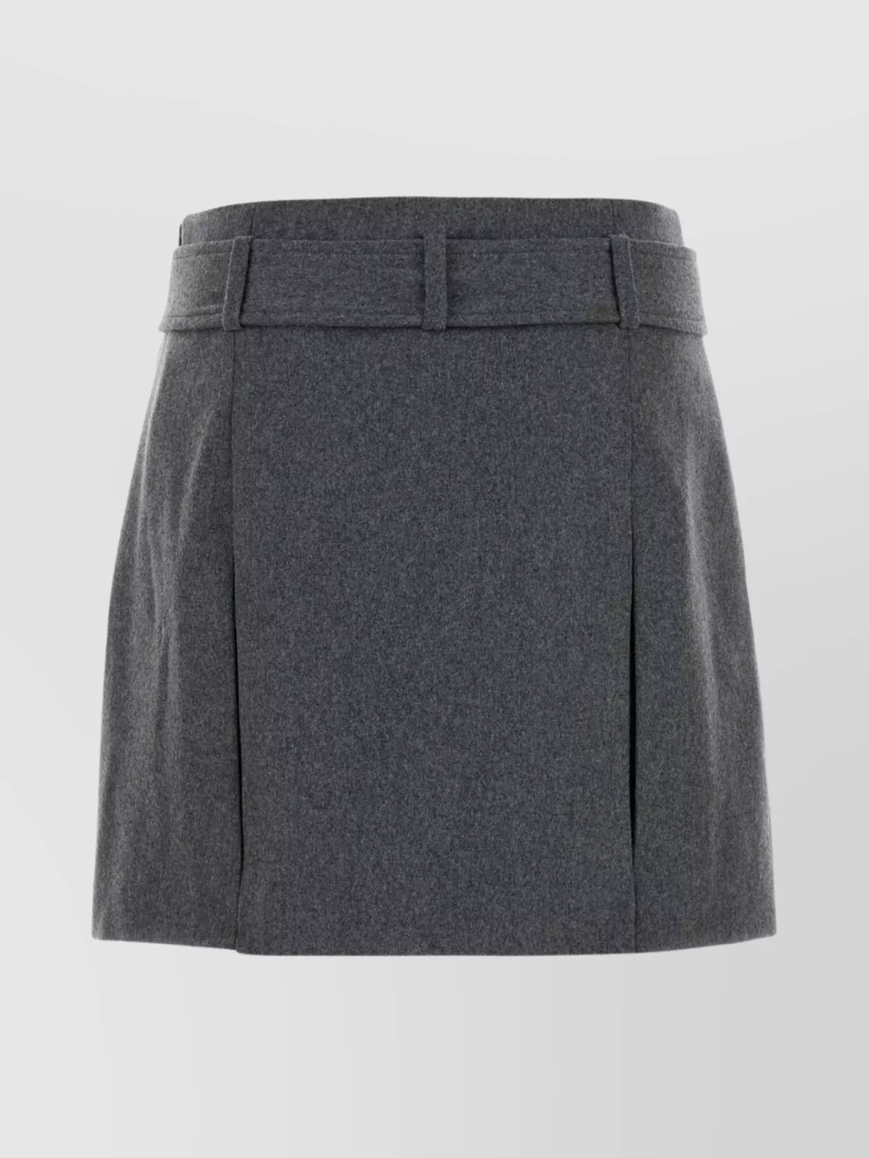Apc Mini Skirt Cecile Belted Waist In Gray