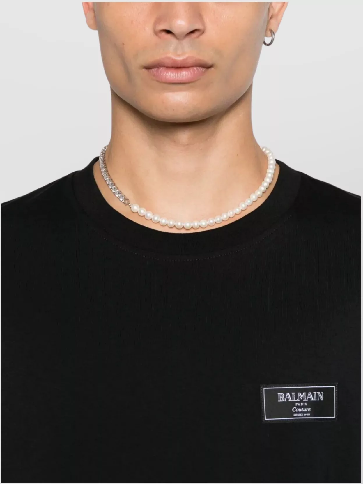 Balmain Rectangular Logo T-Shirt Regular Fit