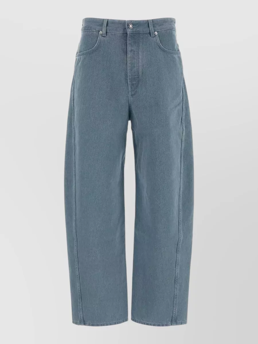 Givenchy Wide Leg Denim Jeans Five Pocket In Blue