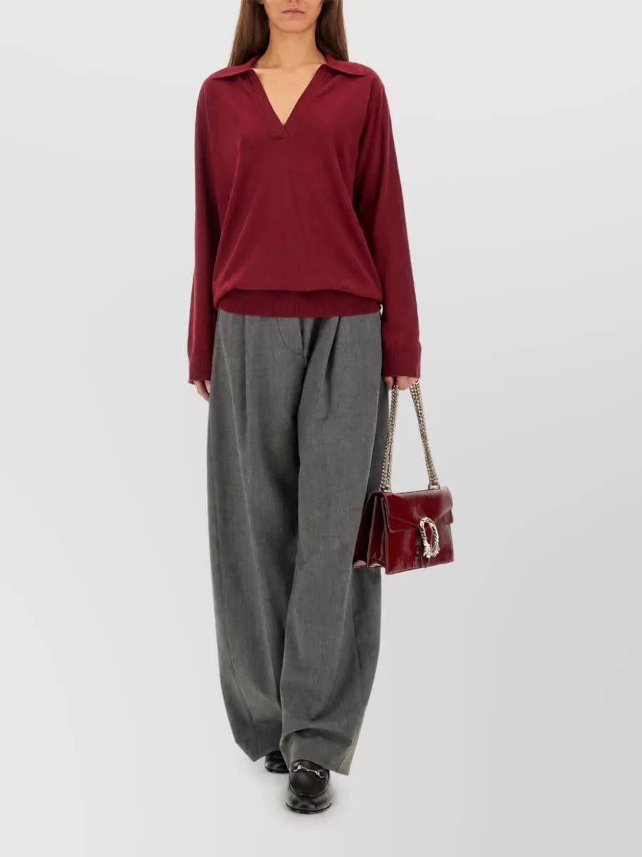 Gucci Fine-Knit Wool Polo Jumper