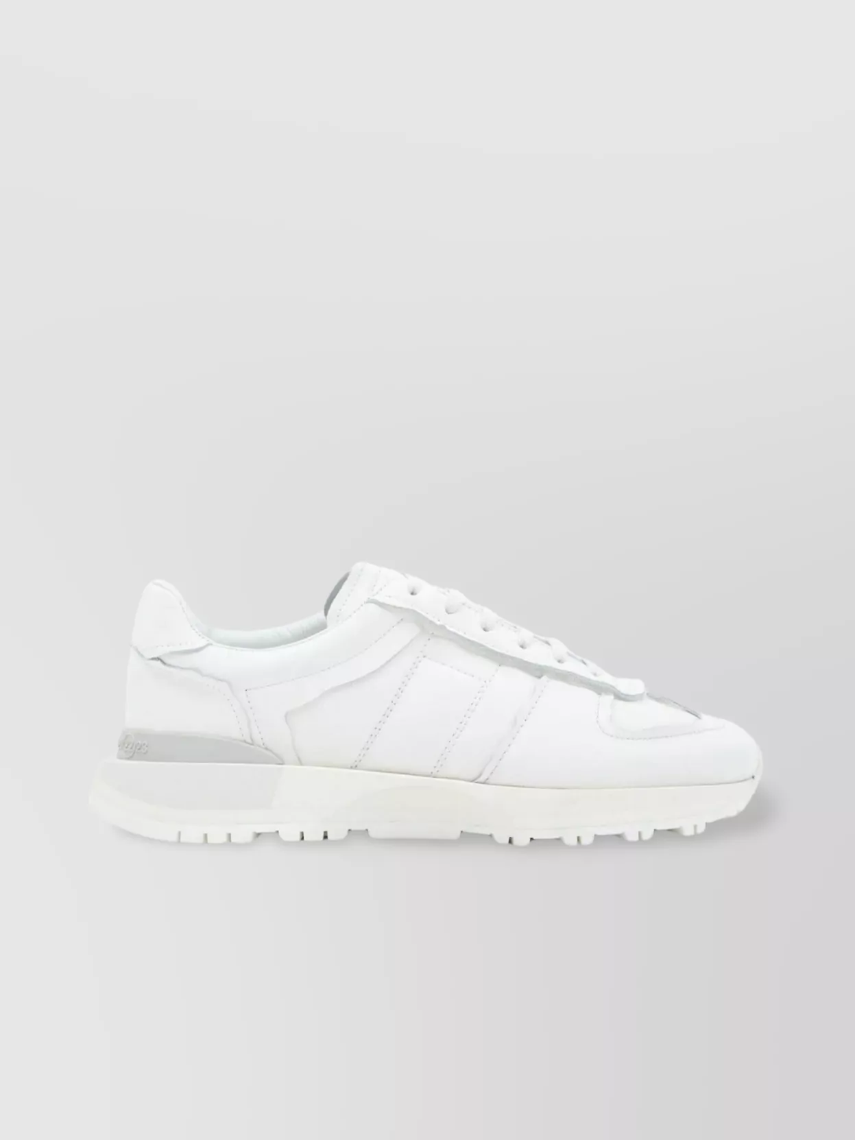 Shop Maison Margiela Laser Detail Low-top Sneakers With Two-tone Sole