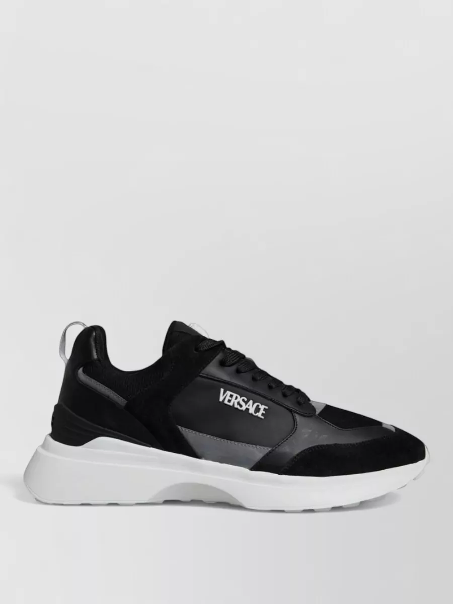 Versace Canvas Low-Top Sneakers