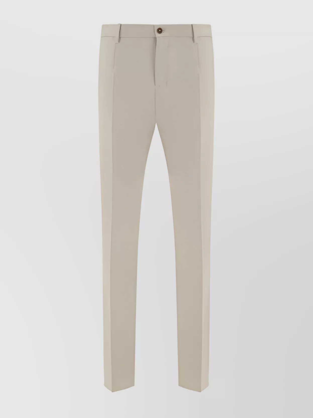 Shop Dolce & Gabbana Wool Trousers With Back Pockets And Pressed Creases