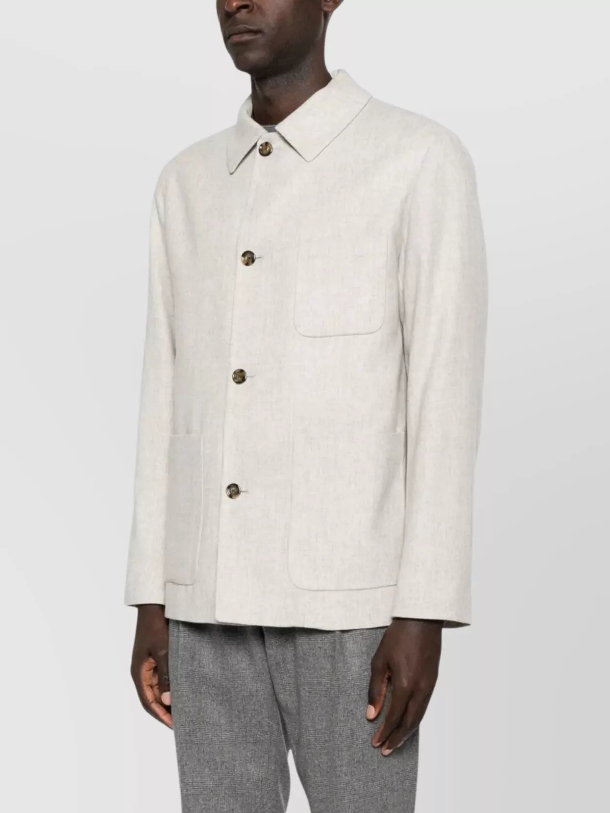 Lardini Men's Shirt Jacket Pockets