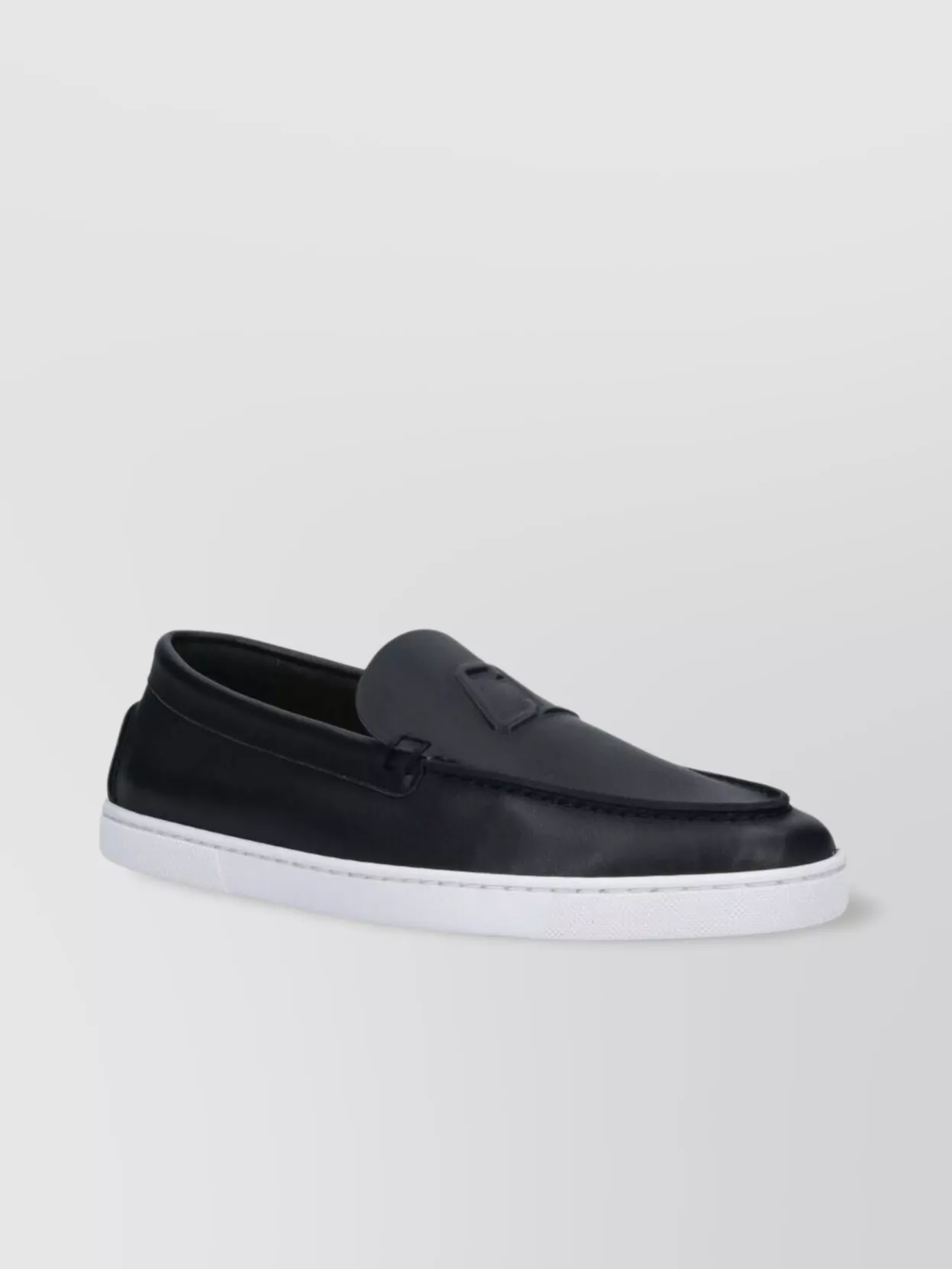 Christian Louboutin Loafers With Contrast Sole And Round Toe