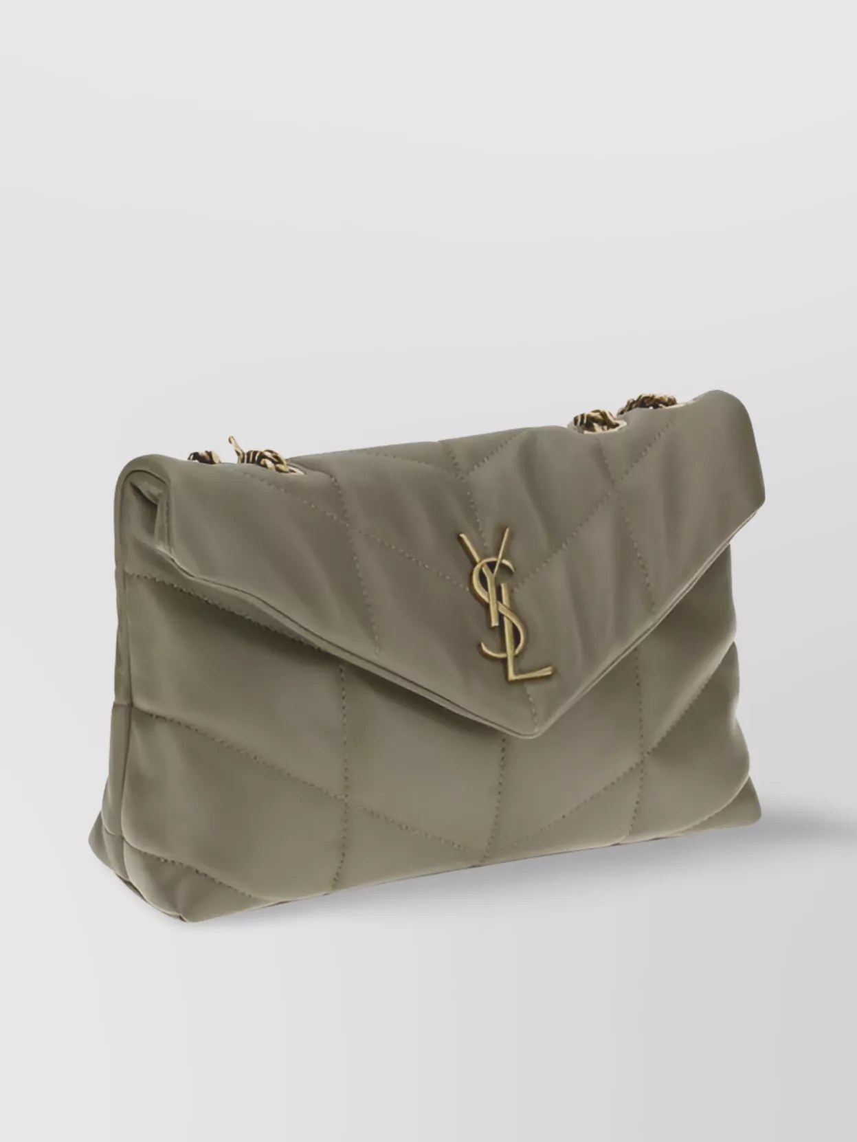 Saint Laurent Quilted Lambskin Leather Shoulder Bag