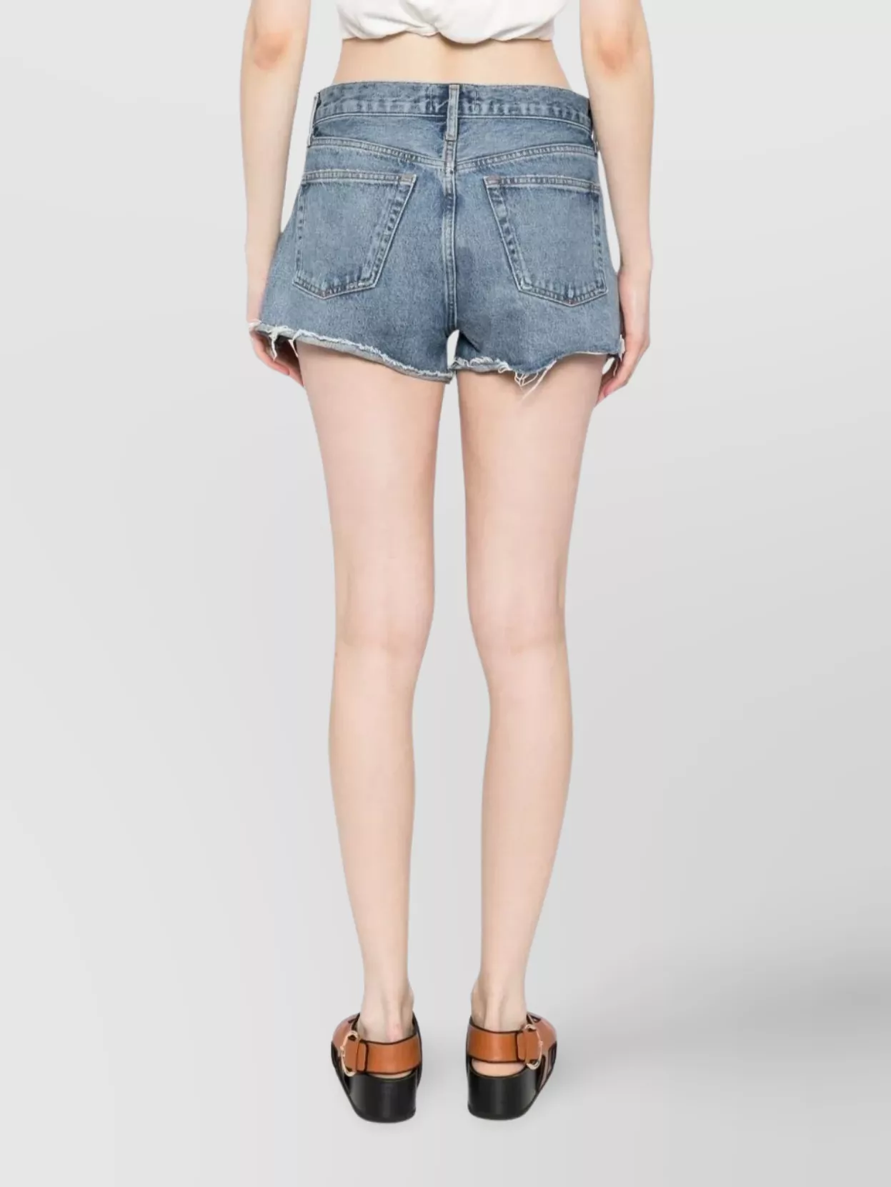 Shop Agolde Vintage Parker Cut-off Shorts