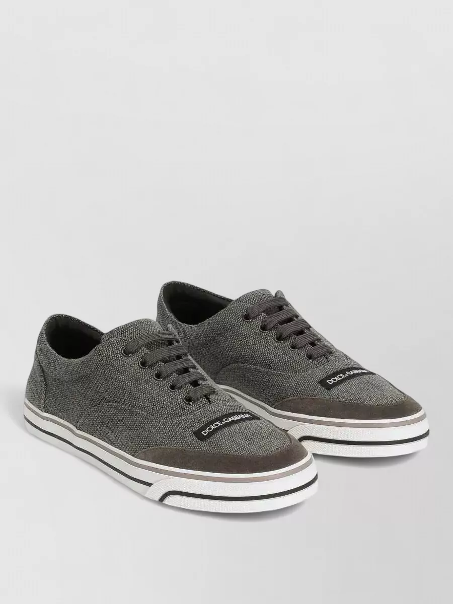 Dolce&Gabbana linen low-top sneakers