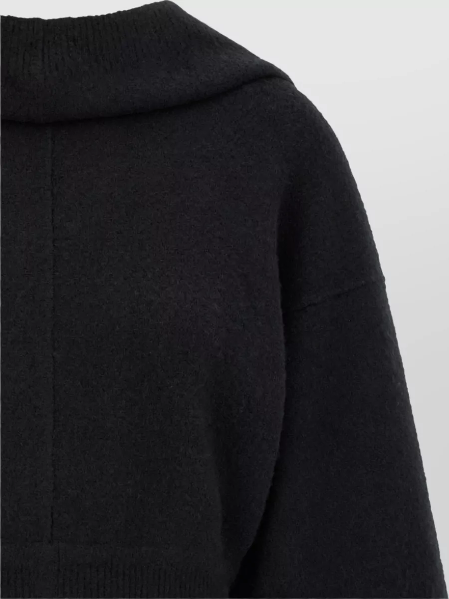 Rick Owens Cashmere-Blend Cropped Hooded Sweatshirt