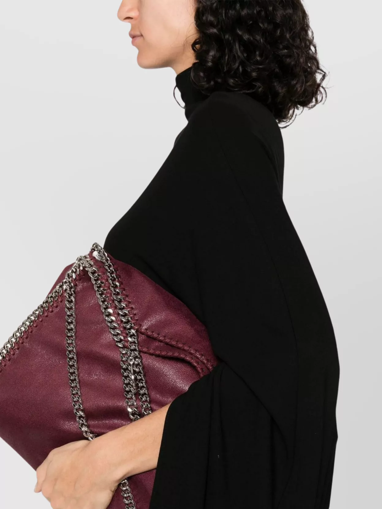 Stella Mccartney Draped Cape Sleeve Jersey Dress