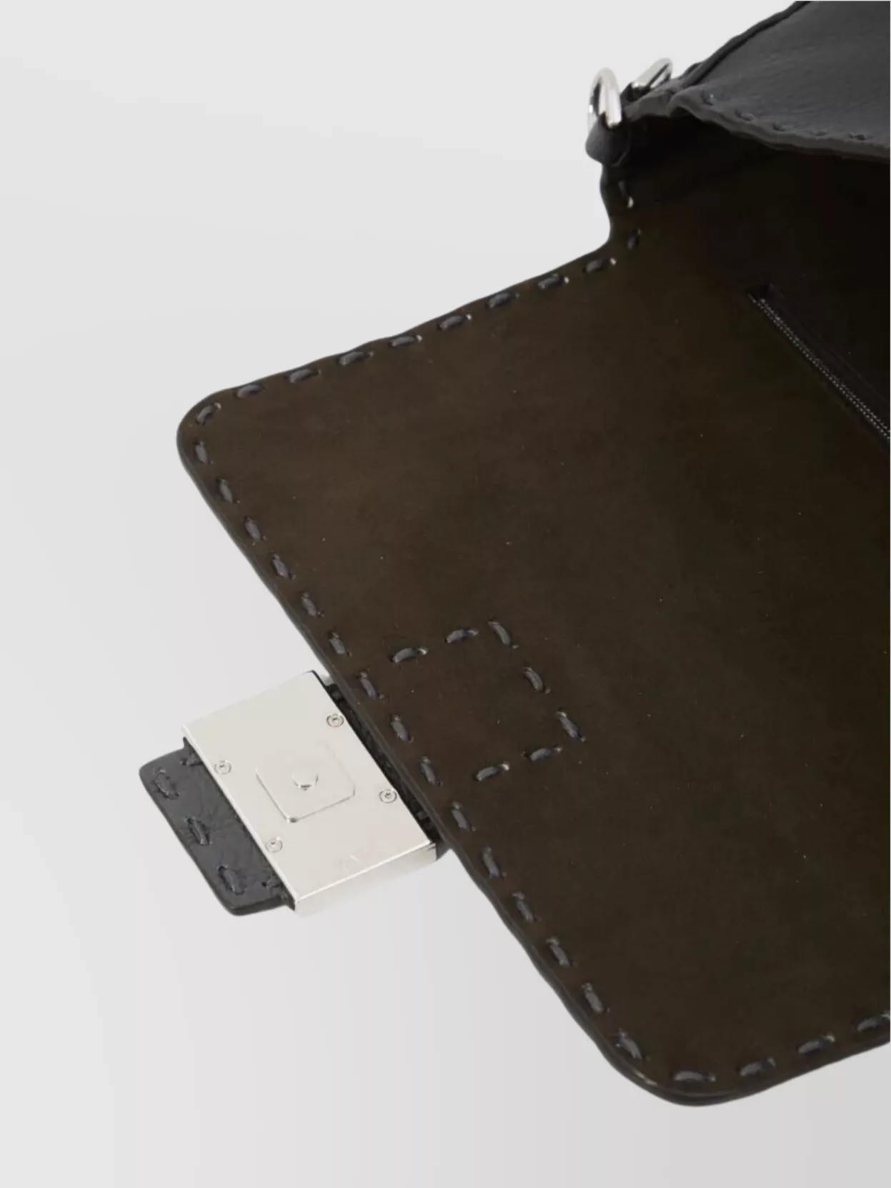 Fendi Macro-Stitch Messenger Bag Detachable Strap