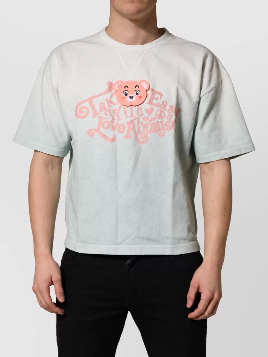 Dolce&Gabbana tie-dye graphic-print cotton crewneck t-shirt