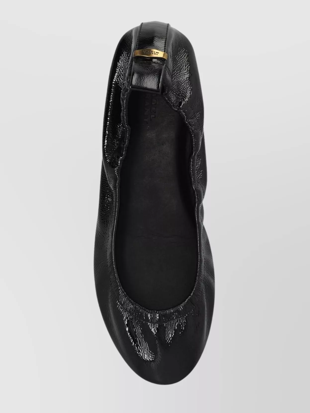 Isabel Marant Round Toe Leather Ballerina Shoes