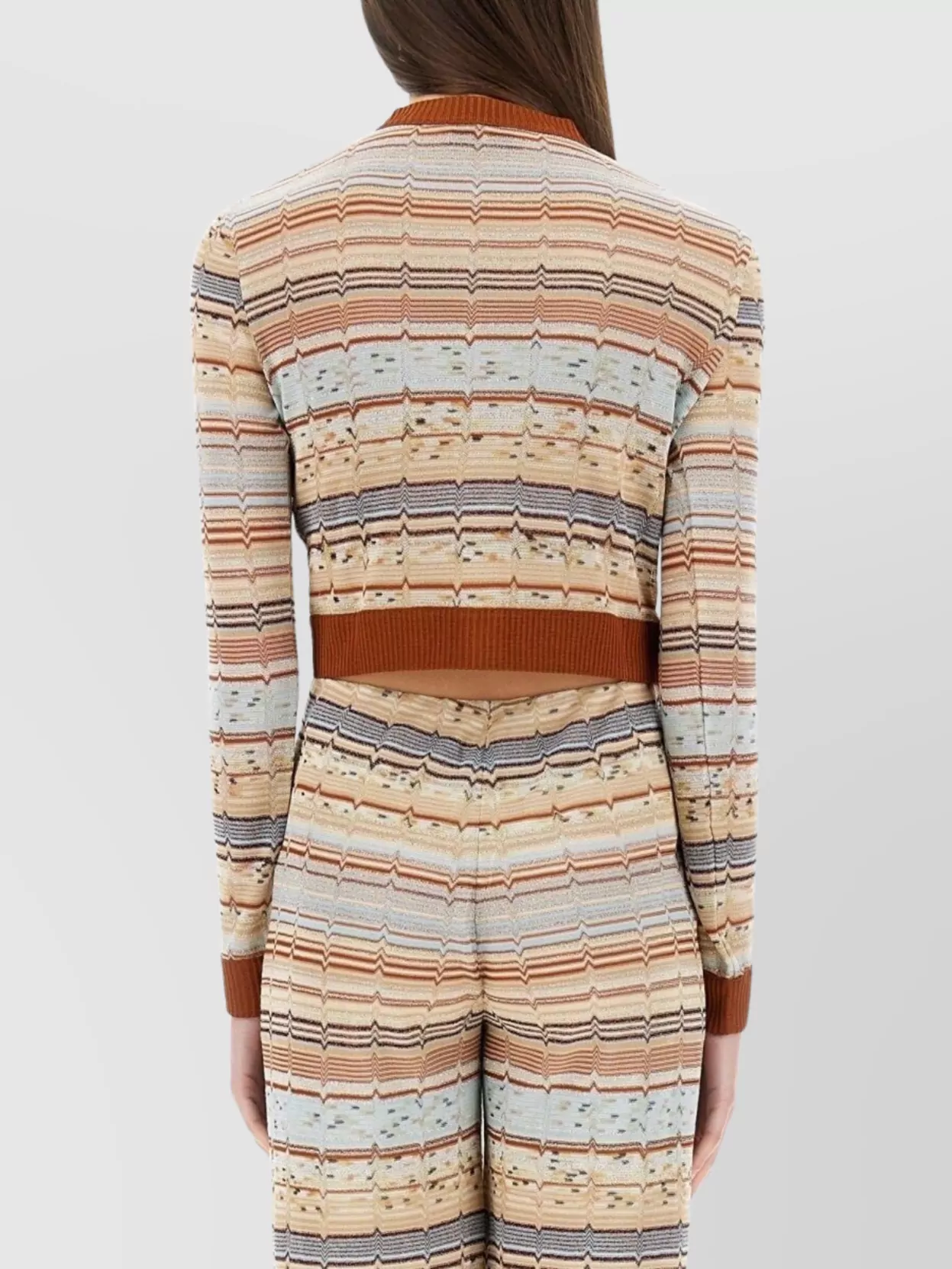 Missoni Short Striped Knit Cardigan