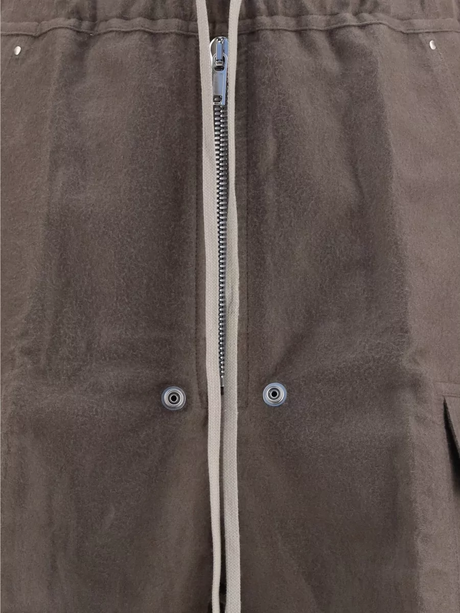 Rick Owens Wide-Leg Drop-Crotch Cargo Trousers
