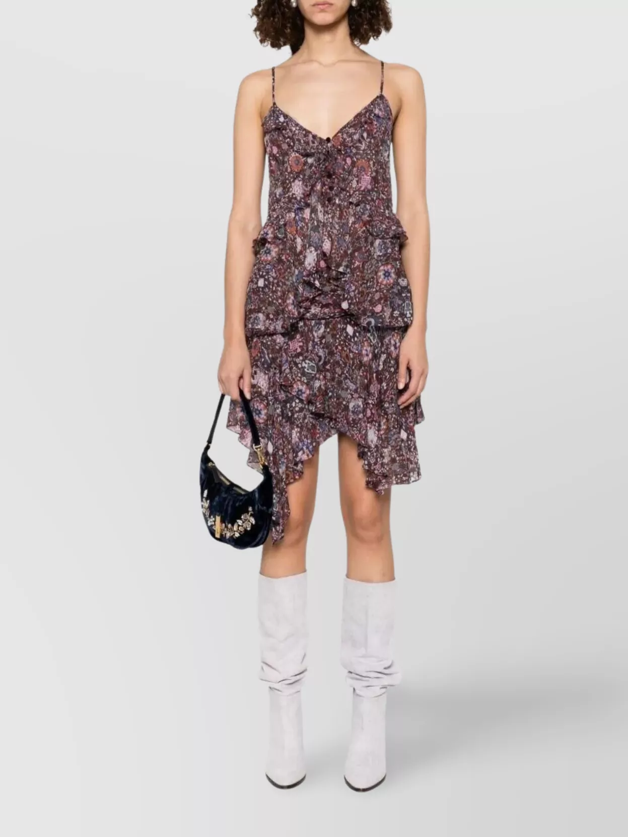 Isabel Marant Étoile Berenicia Short Printed Frilly Skirt Clothing In Multi