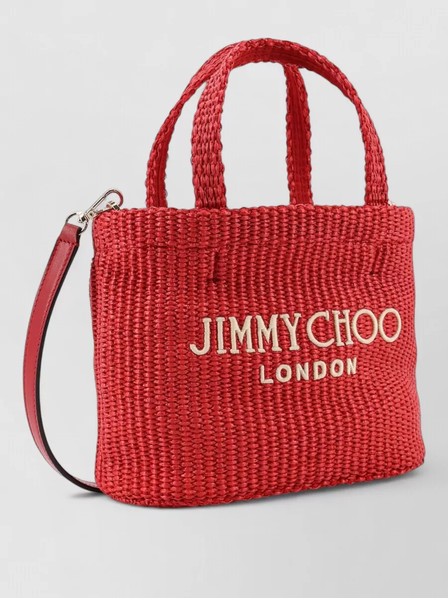 Jimmy Choo Na Raffia Tote Bag