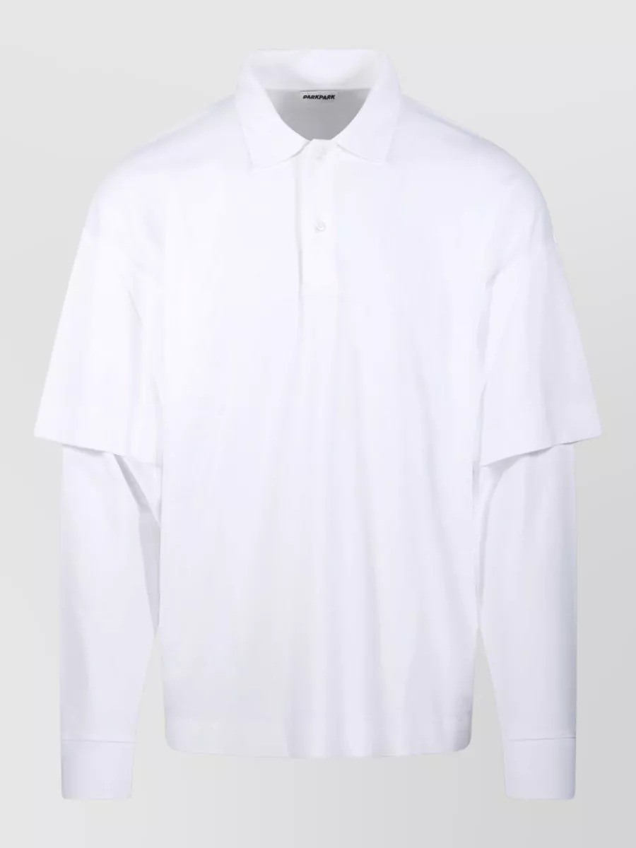Darkpark double sleeve polo shirt