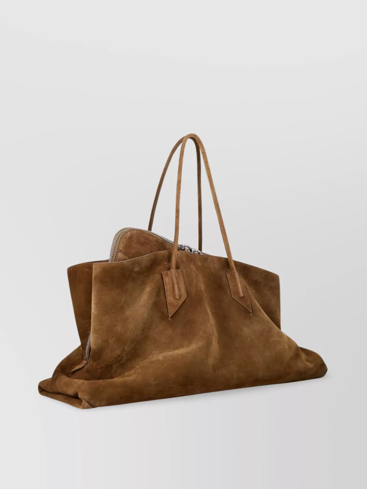 Attico Large Suede Tote Bag Handles