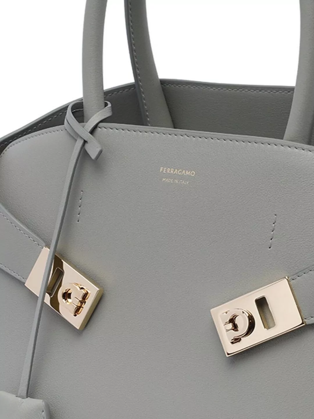 Ferragamo Tote Bag Structured Detachable Strap In Brown