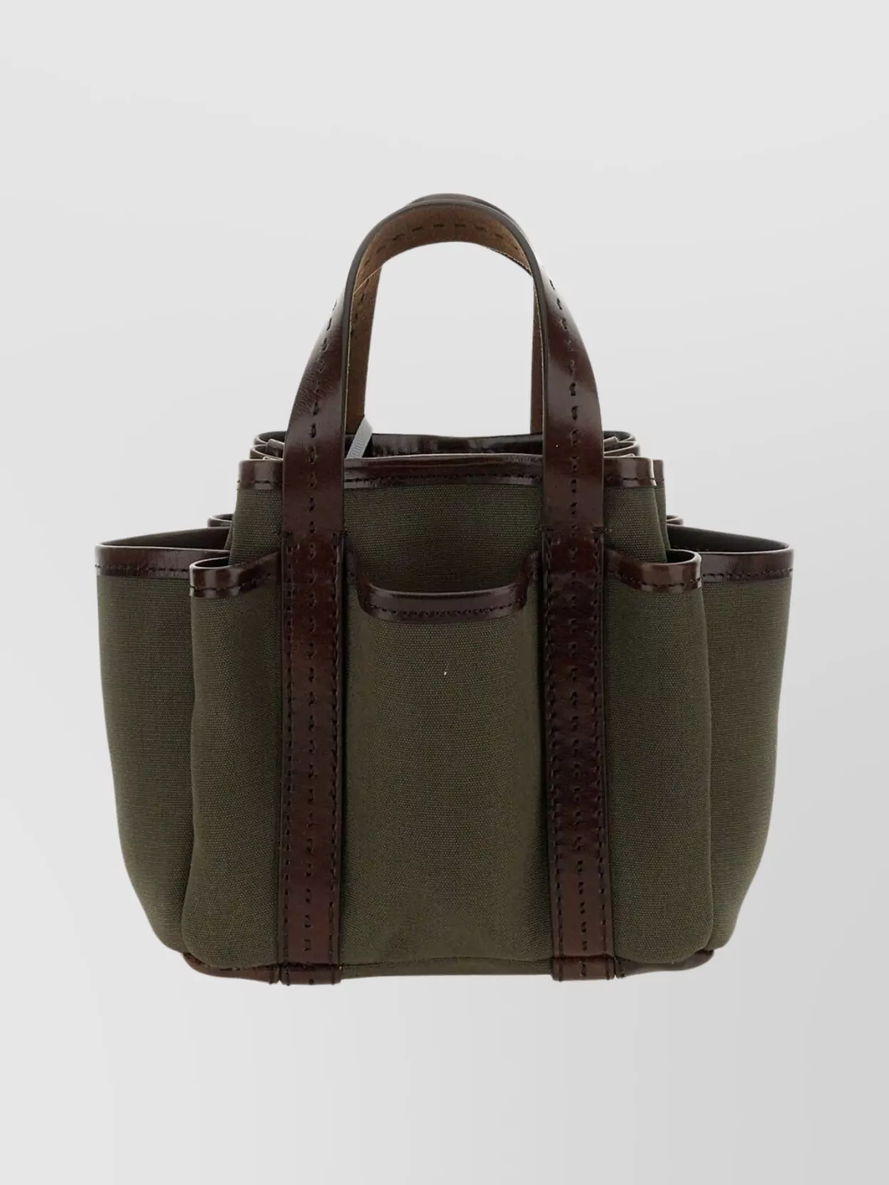 Max Mara Mini Tote Bag Contrast Stitching