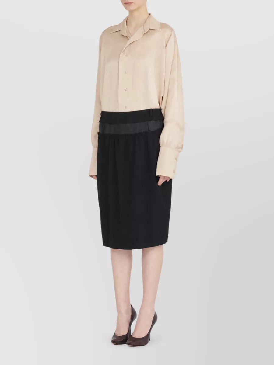 Maison Margiela Four Stitches Midi Pencil Skirt