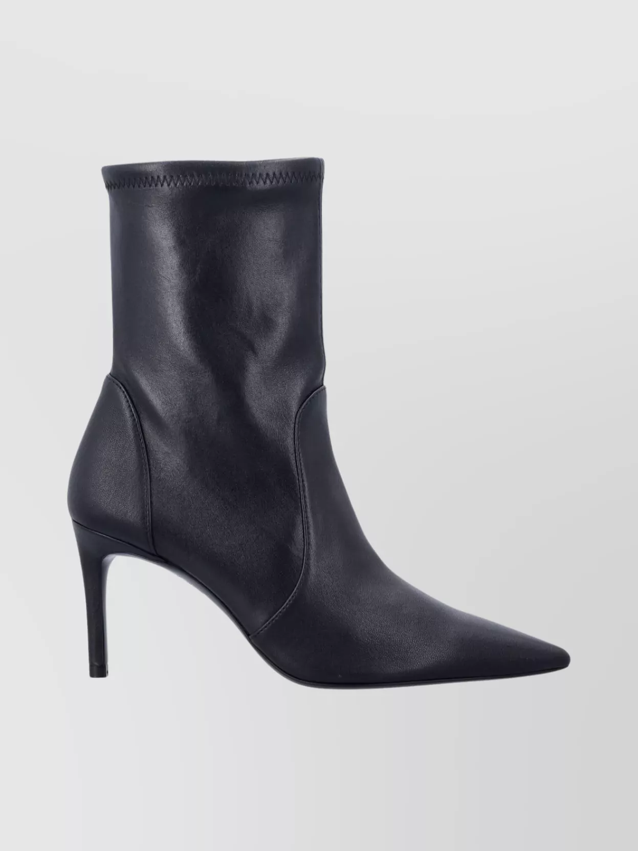 Stuart Weitzman Lace-up Ankle Boot Stiletto Heel In Black