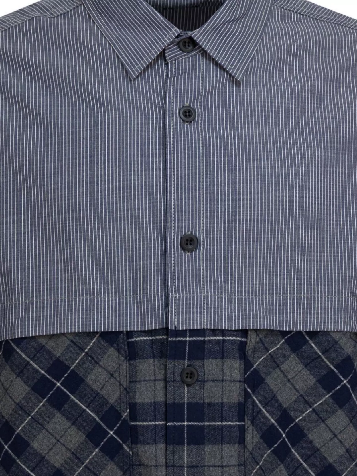 Comme Des Garçons Homme Long Sleeve Button-Down Shirts Featuring Pockets