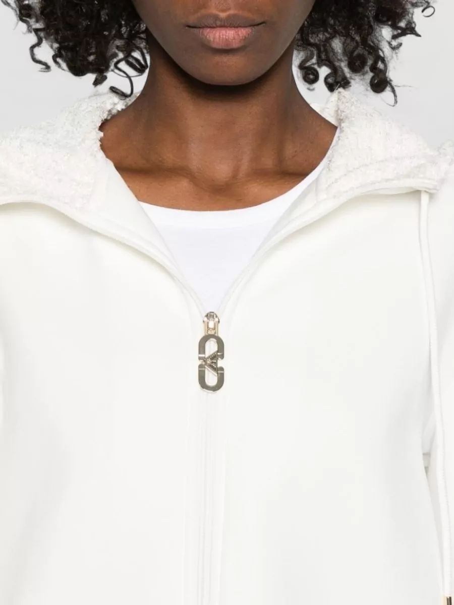 Emporio Armani Cotton Hooded Jacket Front Pockets