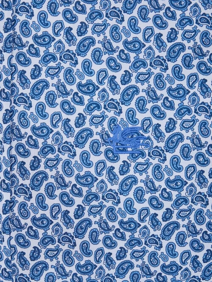 Etro Shirt Button Down Collar Long Sleeves Paisley