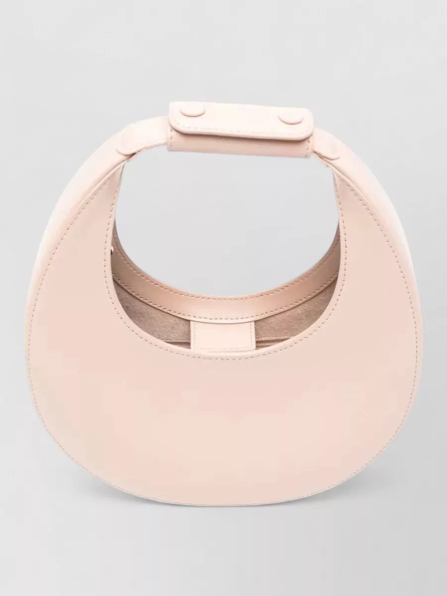 Staud mini moon leather shoulder bag