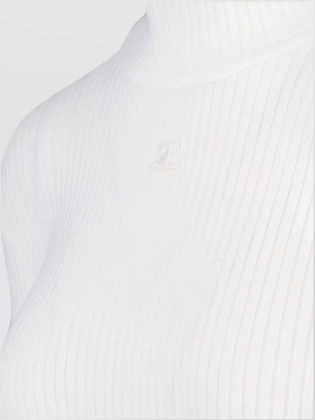 Courrèges Ribbed Mock Neck Knitwear