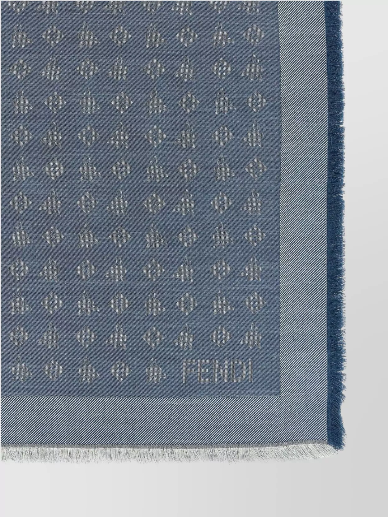 Fendi Scarf With Stylish Fringed Edges
