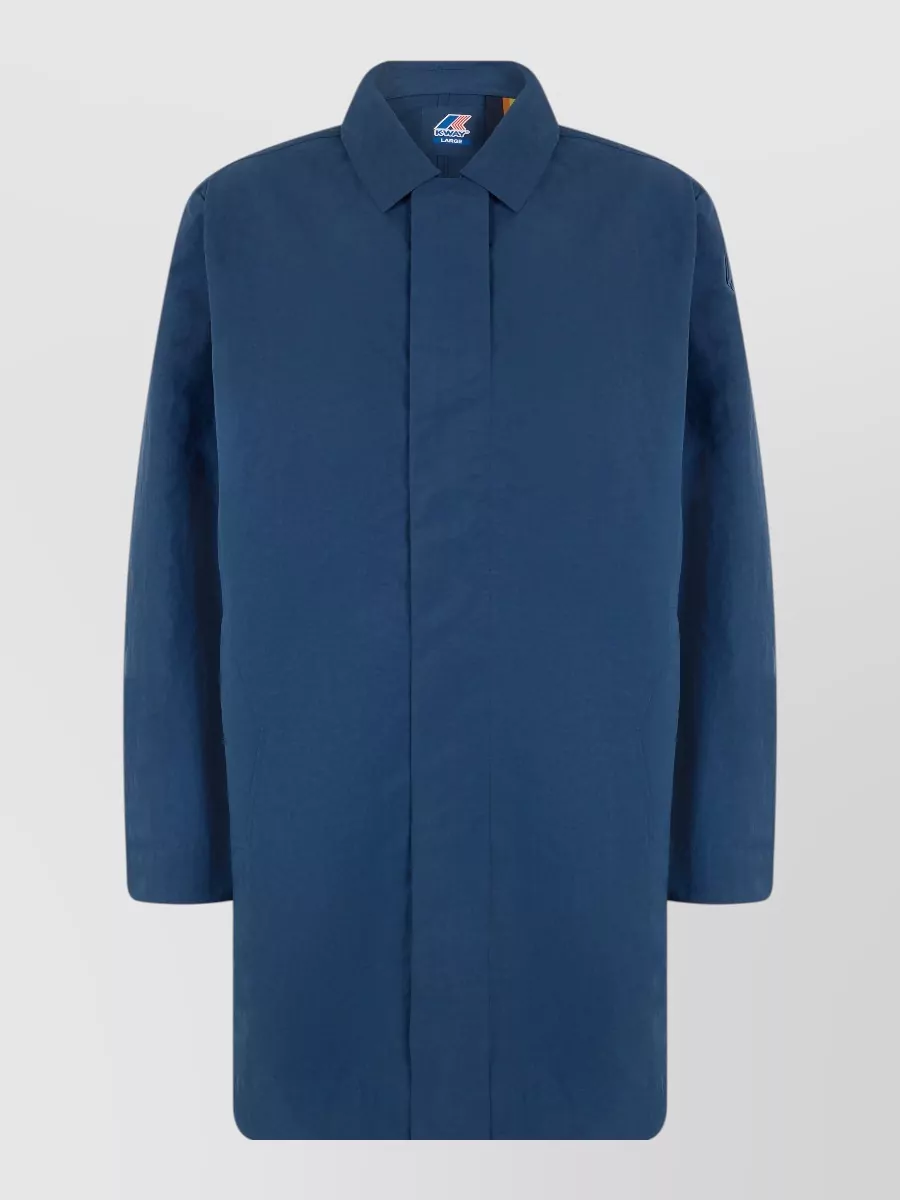 K-way technical fabric long coat
