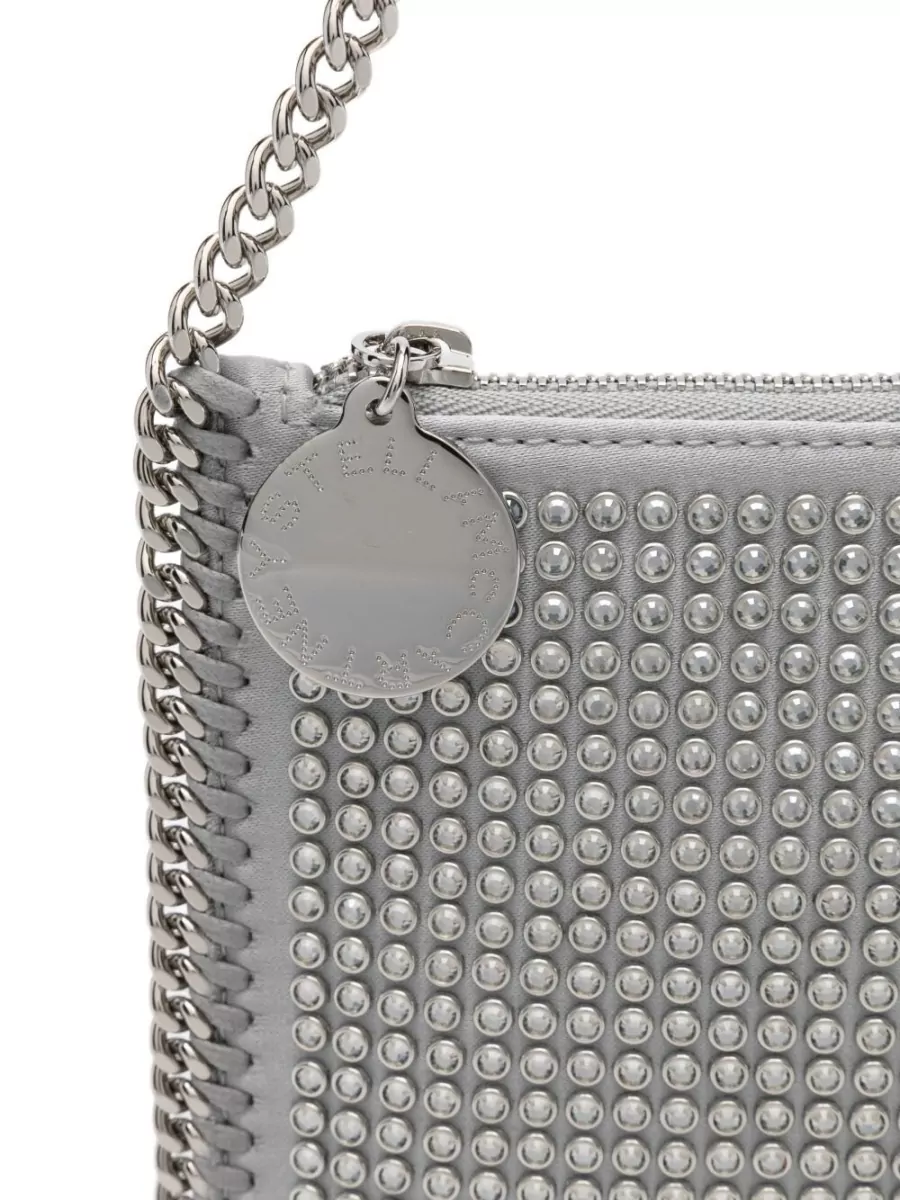 Stella Mccartney Falabella Crystal-Embellished Clutch Bag