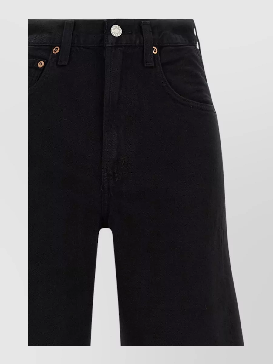 Agolde denim mid-rise tapered jeans