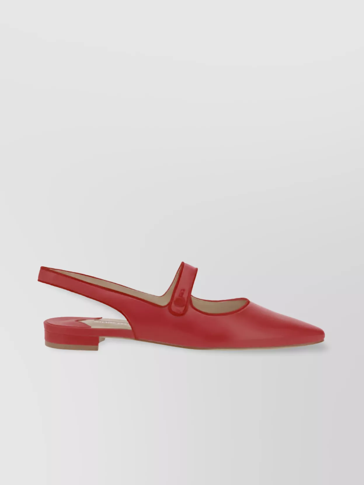 Manolo Blahnik Campariflatsli Leather Sling Back Ballerinas