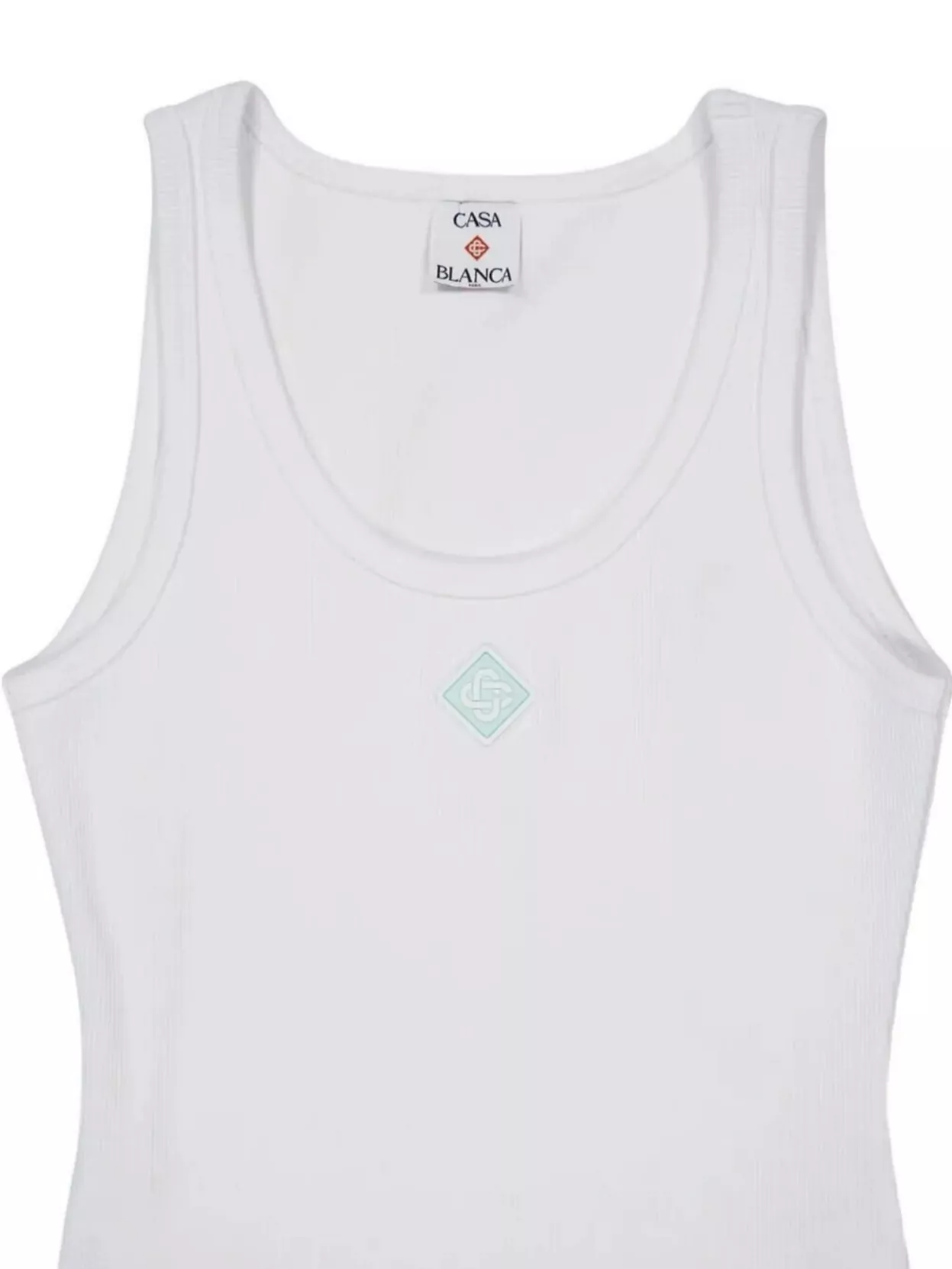Casablanca Women's Sleeveless Ribbed Tank Top