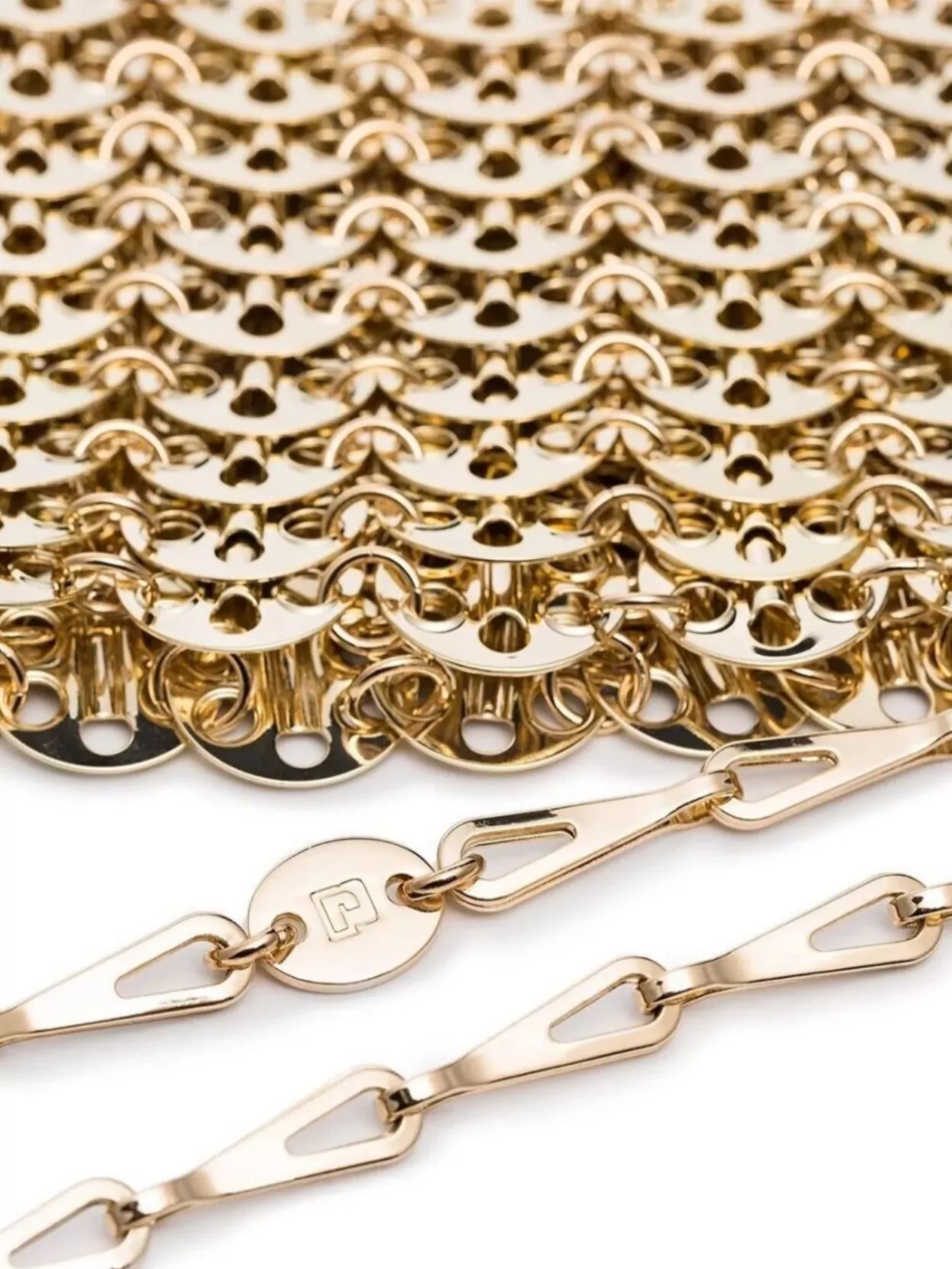 Paco Rabanne Nano Cut-Out Chain Shoulder Bag