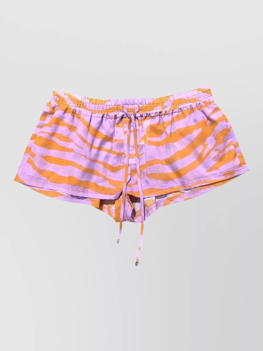 The Attico Zebra-print shorts