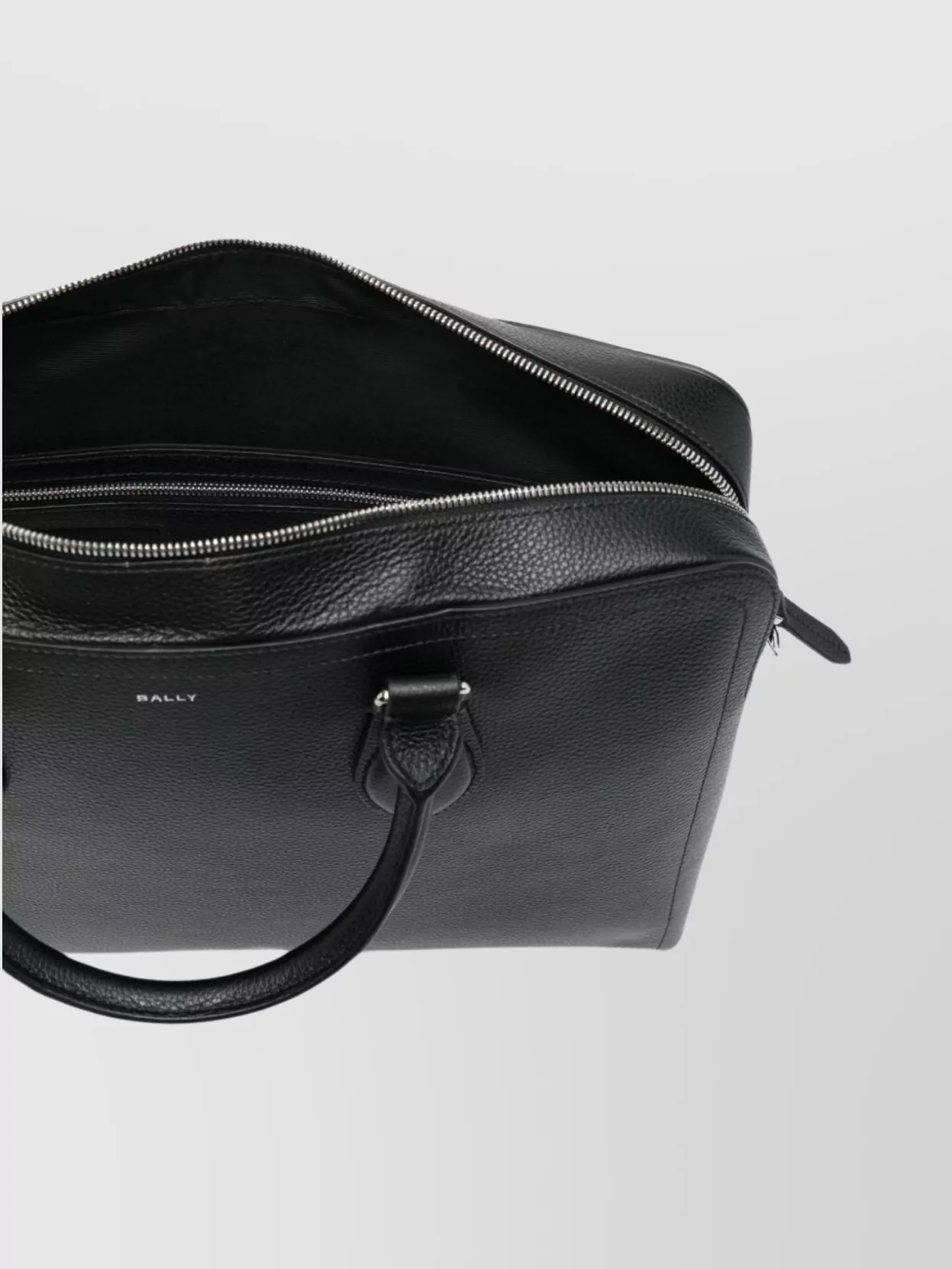 Bally Textured Laptop Bag Detachable Shoulder Strap