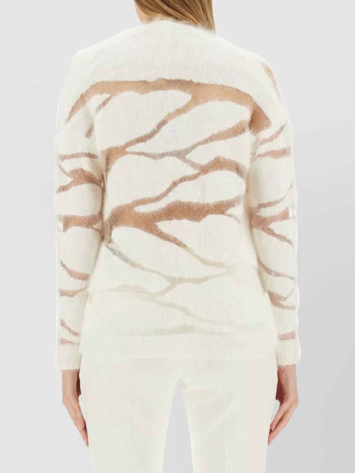 Tom Ford Abstract Pattern V-Neck Knitwear Sheer